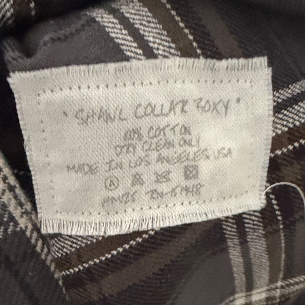 Greg Lauren Plaid Patchwork Casual Button Down Sh… - image 4